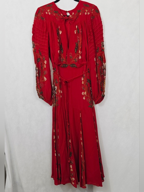 Farm Rio Berry Garden Pleated Maxi Dress - Picture 5 of 8